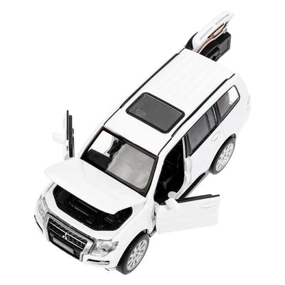 Машина металл светзвук MITSUBISHI pajero 4wd турбо,14,5 см, двери, инерция Технопарк в кор.2*24шт