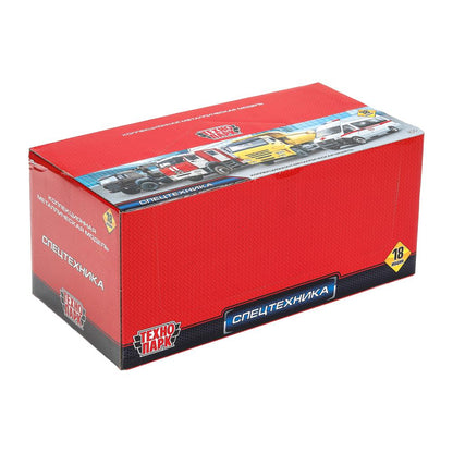 Машина металл СПЕЦТЕХНИКА 7,5 см, в ассортименте, дисп., кор. Технопарк уп-18шт в кор.20уп