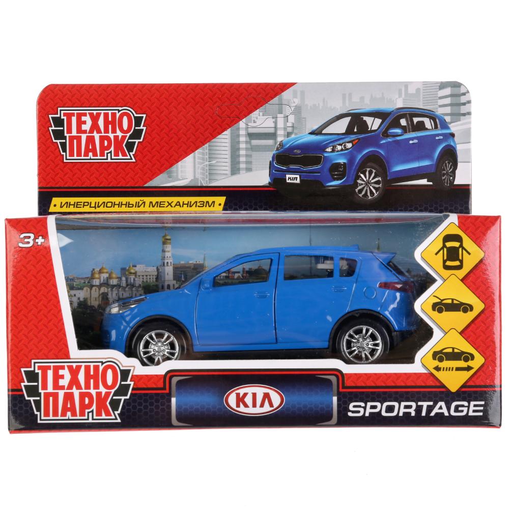 SPORTAGE-BU 273046 Машина металл "KIA SPORTAGE" 12см, открыв. двери, инерц., синий в кор. Технопар