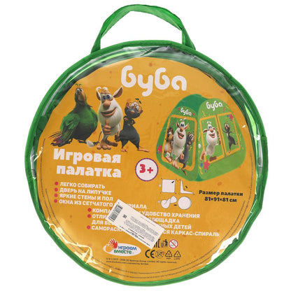 Палатка детская игровая "БУБА" 81х90х81см, в сумке ТМ "ИГРАЕМ ВМЕСТЕ" в кор.24шт