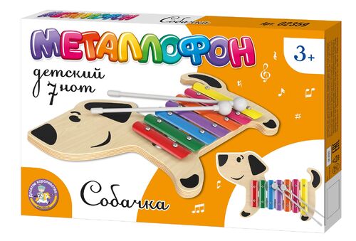 Металлофон детский "Собачка" 7 нот