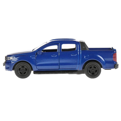 SB-18-09-FR-N(BU) 272085 Машина металл FORD ranger ПИКАП, 12 см, .дв., багаж., инерц., синий, кор.