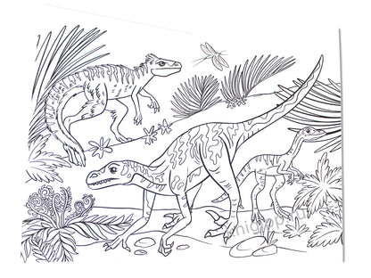 ЛЮБИМАЯ РАСКРАСКА эконом А4. ДИНОЗАВРЫ