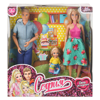 Набор кукол София, руки и ноги сгиб., кор. КАРАПУЗ в кор.12шт