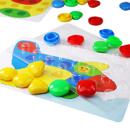 Мозаика для самых маленьких Baby Toys "Бабочка" d 40/4 цв (27 эл) nev кор