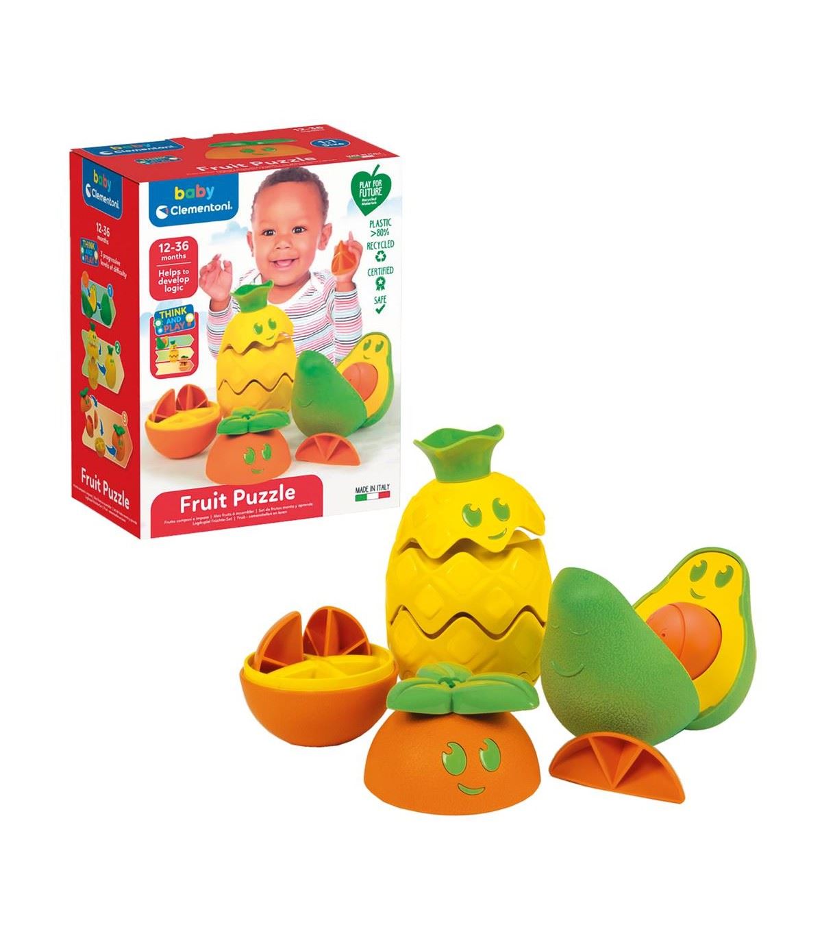 Clementoni. Развивающая игрушка "Фруктовый пазл Baby" арт.17686