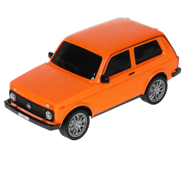LADA4X4-18L-OR327393 Машина р/у LADA 4x4 18 см, свет, оран, кор. Технопарк в кор.24шт