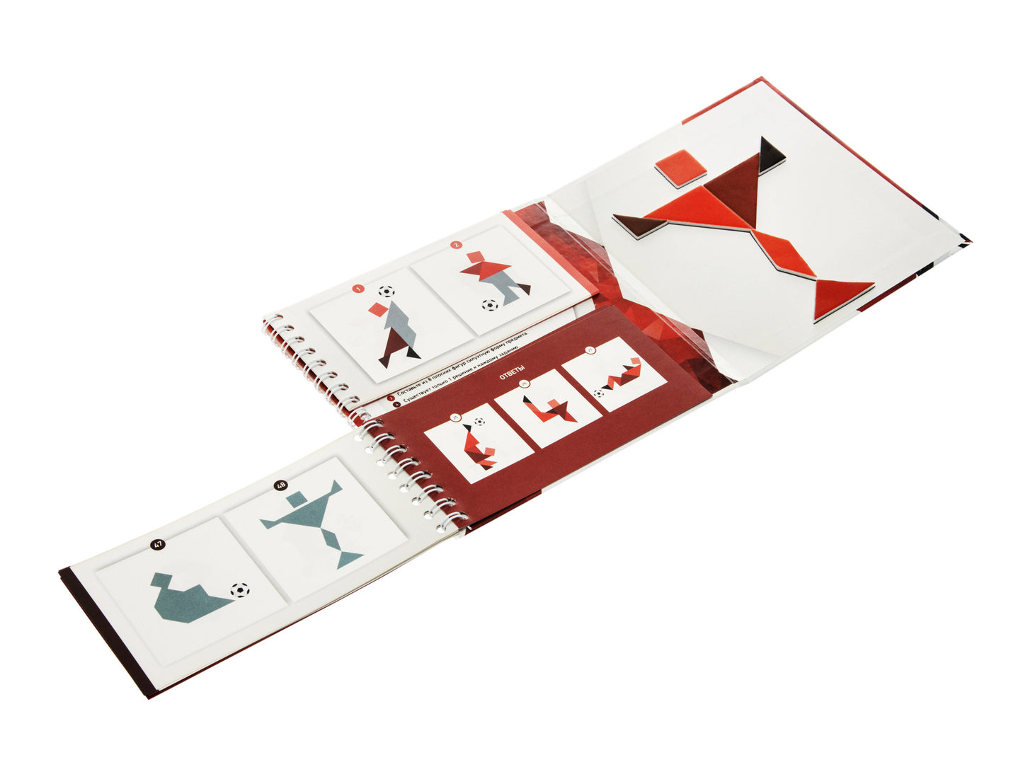 ИГРА МАГНИТНАЯ ГОЛОВОЛОМКА ТАНГРАМ "ФУТБОЛ" в кор.50шт