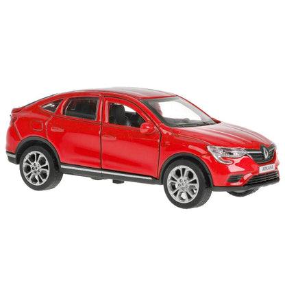 Машина металл RENAULT ARKANA дл 12 см, откр дв, багаж, инер, красный, в кор. Технопарк в кор.2*36шт