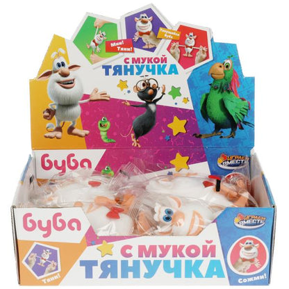 Игрушка антистресс тянучка БУБА буба с мукой в дисплее ИГРАЕМ ВМЕСТЕ уп-12шт в кор.4уп