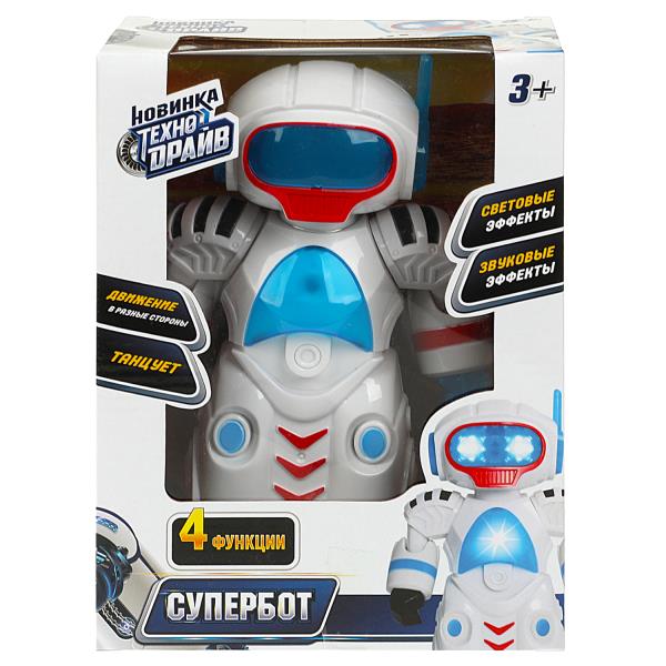 Robot superbot noir/blanc, taille 16,5*22,5*8,5 cm, longueur 2*36 pouces