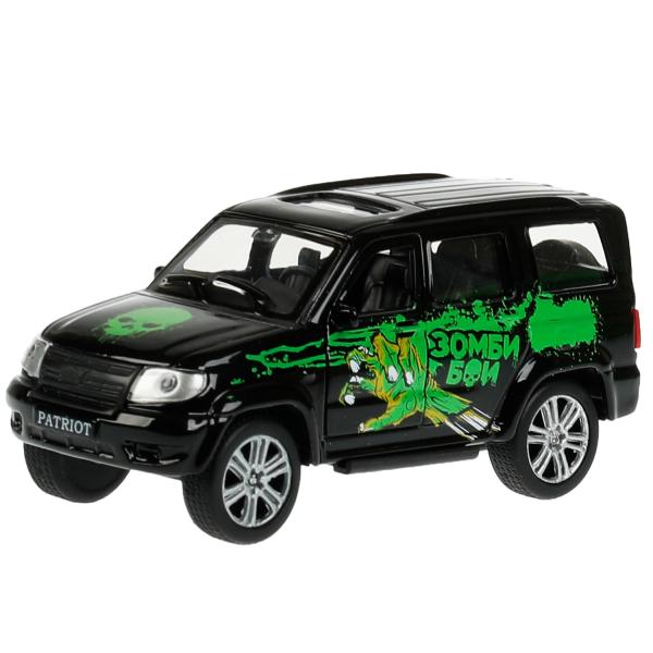Машина металл UAZ 12 см, дв., багаж., инерц., окрас ЗОМБИ, кор. Parc technologique en cor.2*24шт