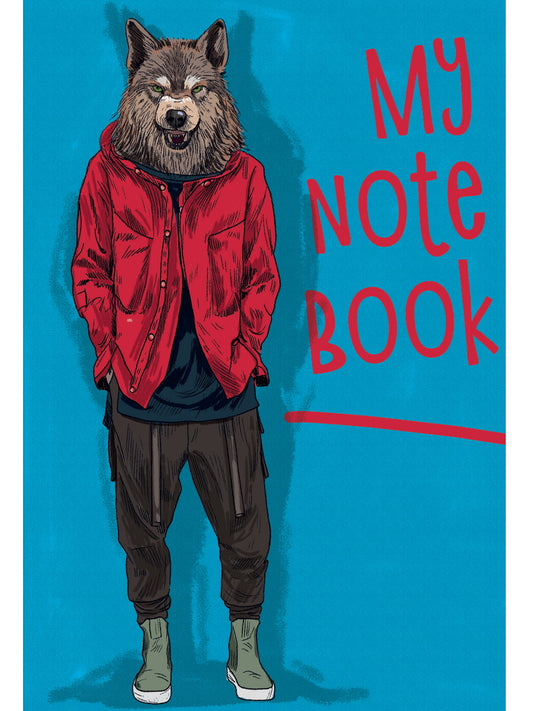 MyArt. БЛОКНОТ в клетку My notebook. Волк
