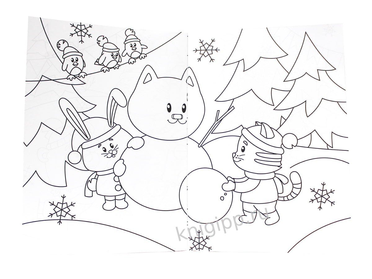 РАСКРАСКА А4 эконом. ВРЕМЕНА ГОДА