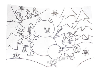 РАСКРАСКА А4 эконом. ВРЕМЕНА ГОДА