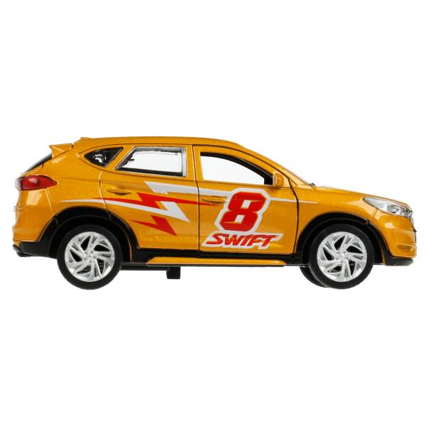 Машина металл HYUNDAI TUCSON СПОРТ длина 12 см, двери, багаж., инер, кор. Технопарк в кор.2*36шт