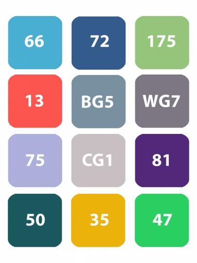 Набор маркеров COLORFUL TONES 60шт (МП-7947)