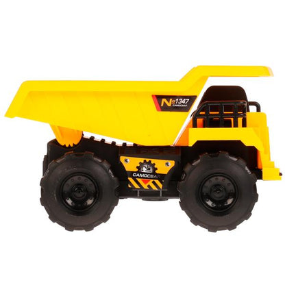 Машина пластик свет-звук САМОСВАЛ, 15 см, подв. дет., инерц.,кор. Технопарк в кор.2*48шт