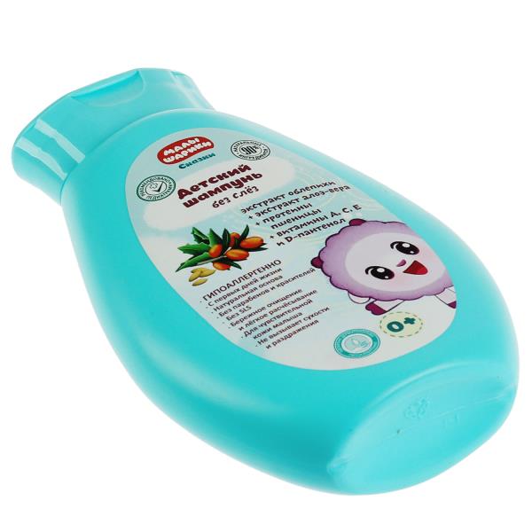 Детский шампунь МАЛЫШАРИКИ с экстрактами облепихи и алоэ Вера 250мл. Заботливая мама в кор.6шт