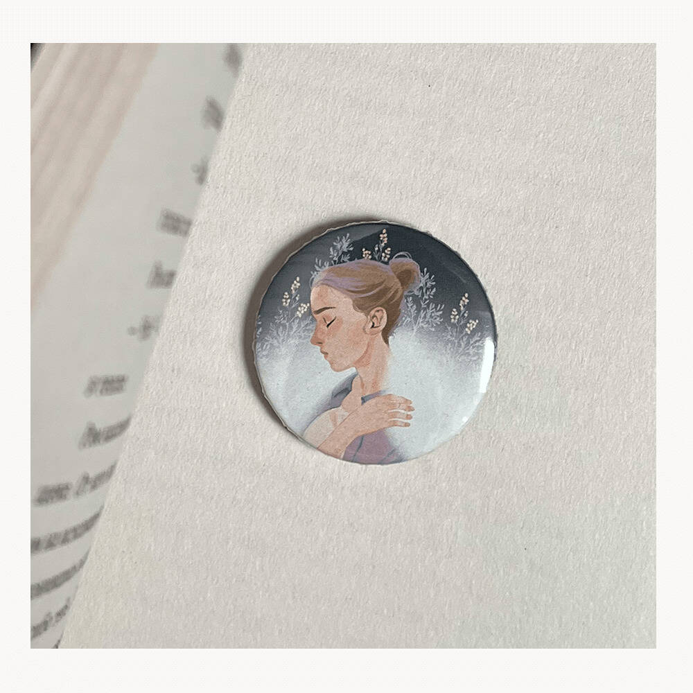 Значок металический Там, где цветет полынь "Ульяна"