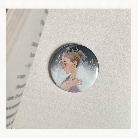 Значок металический Там, где цветет полынь "Ульяна"