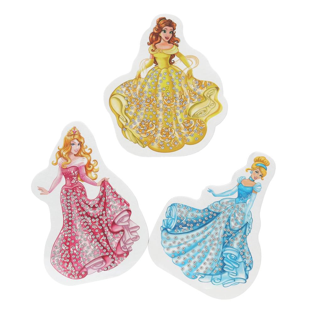 Алмазная мозаика фигурная на подставке 10*15 см принцессы МУЛЬТИ АРТ в кор.100шт