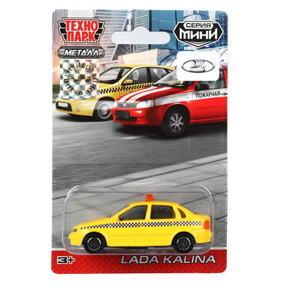 Машина металл LADA СПЕЦТЕХНИКА 7,5 см, в ассортименте, блистер. Технопарк в кор.3*96шт