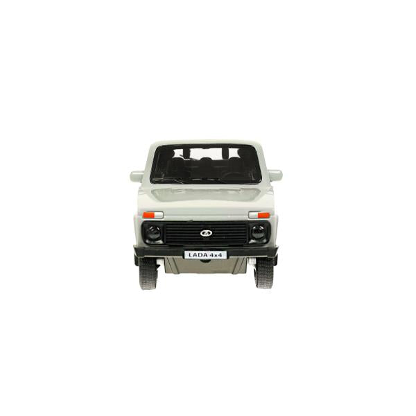 Машина металл LADA 4x4 длина 12 см,двери,багаж,инерц,темно-серый,кор Технопарк в кор.2*36шт