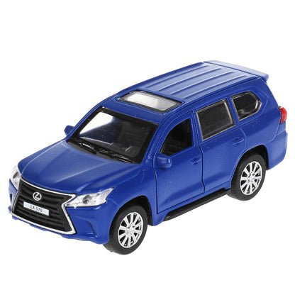 Machine en métal LEXUS LX570 machine pour 12 cm, à l'extérieur, sac, argent, sinié, cor. Parc technologique dans le cor.2*36шт