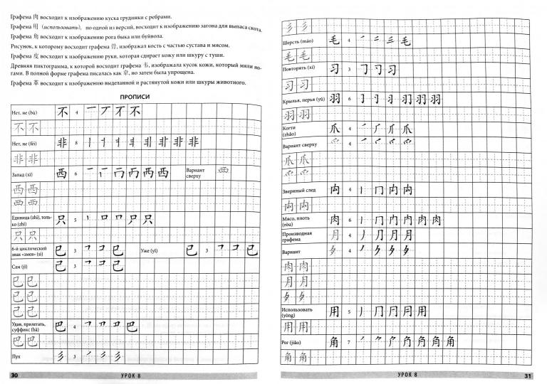 Китайский язык. Обучающие прописи
