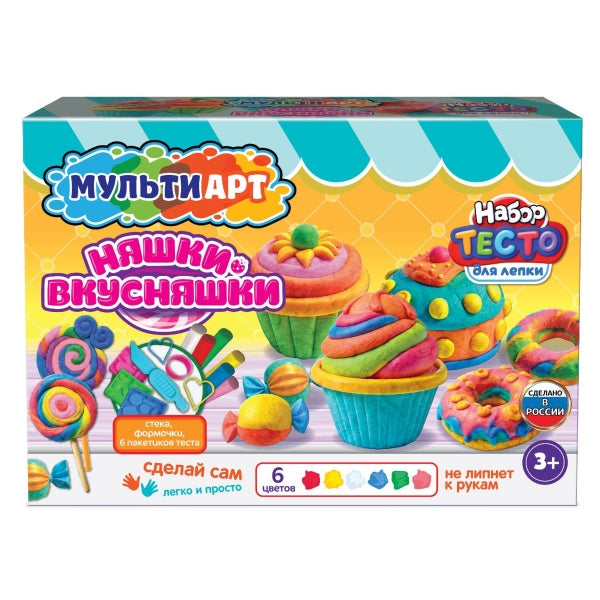 Набор для лепки няшки-вкусняшки, 24 см MultiArt в кор.8шт