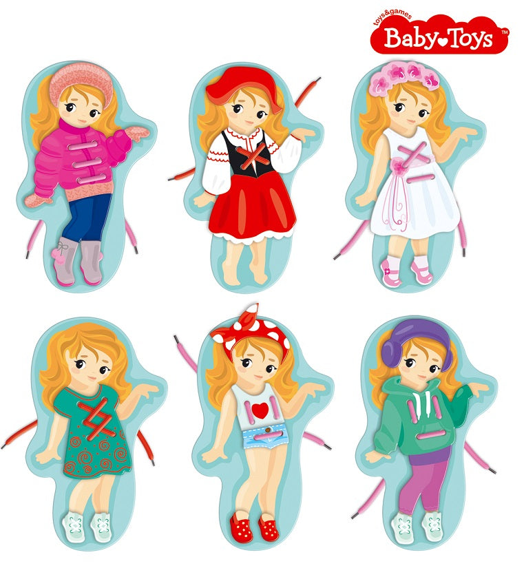 ШНУРОВКИ И ЛИПУЧКИ. "НАРЯДИ МИЛУ" BABY TOYS в кор.14шт