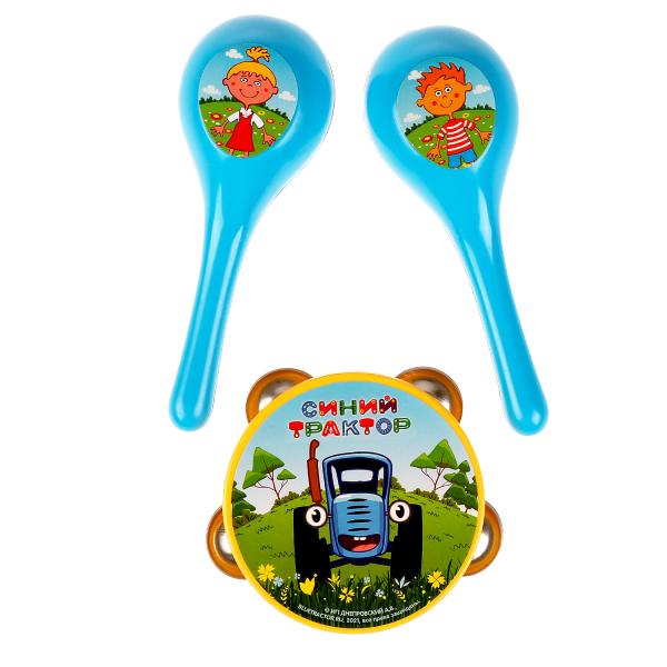 Набор музыкальных инструментов Синий ТРАКТОР блист.20,1*31,2*5см ИГРАЕМ ВМЕСТЕ в кор.48шт