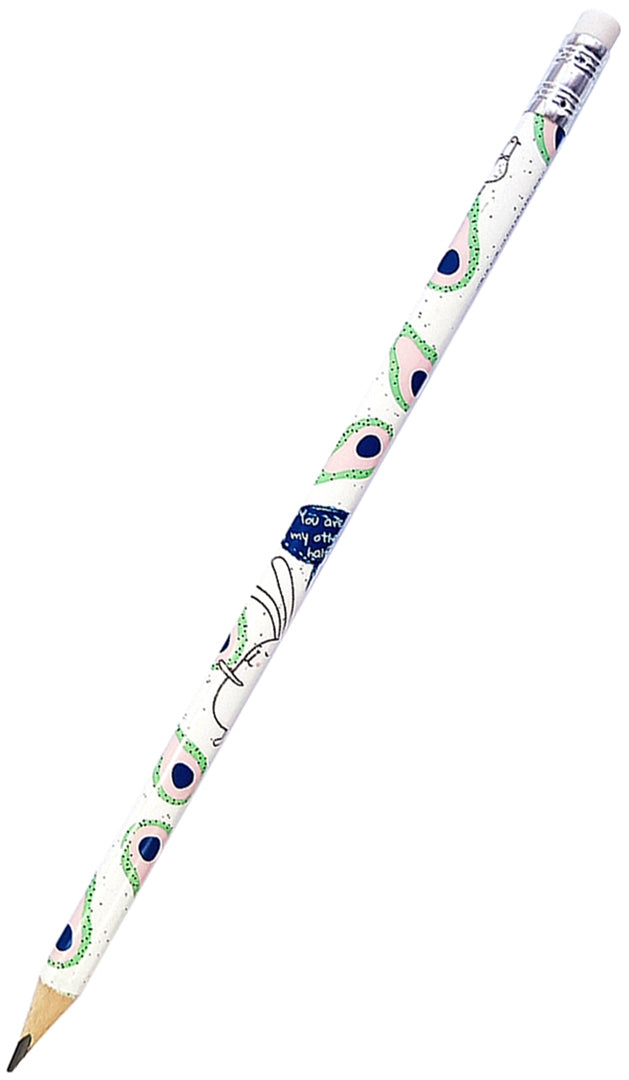 Карандаш черногр.с ластик.Авокадо,BSW001-04-case