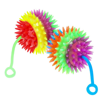 Игрушка жмяка мяч Со светом 6см, цвета в сборе, светодиод 12шт Супер Жим уп-12шт в кор.24уп