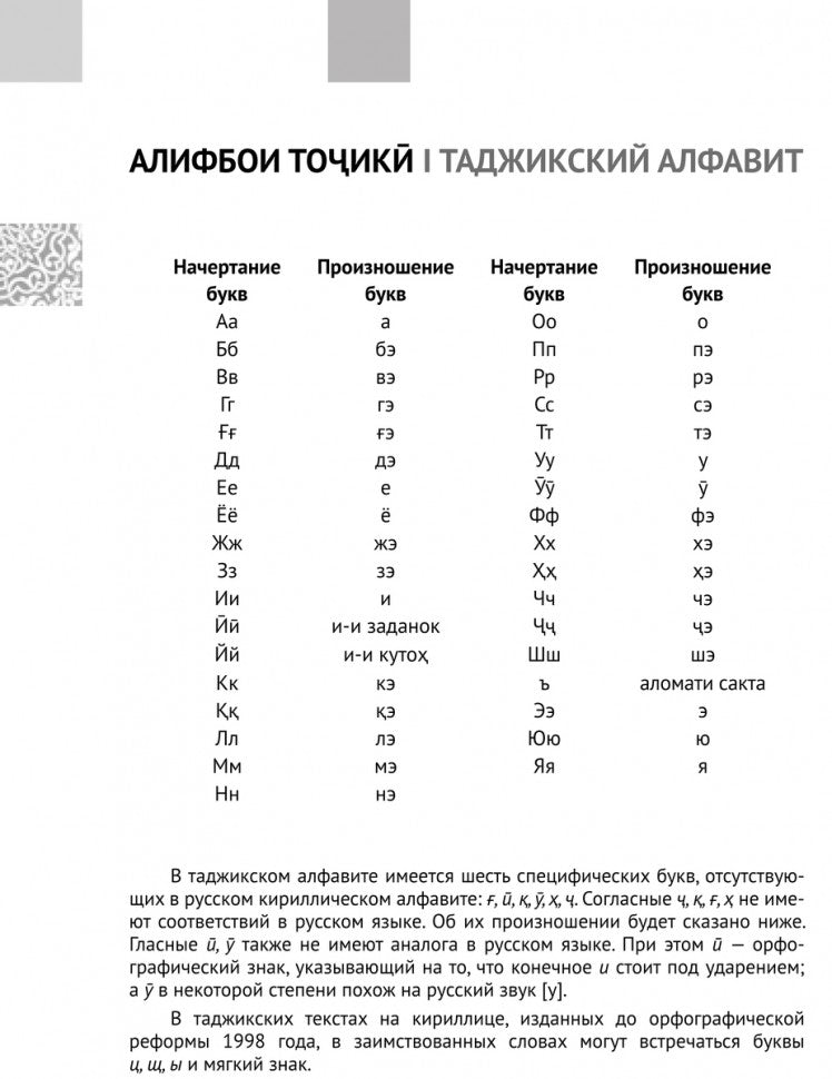 Каро.ТаджЯз.Самоучитель таджикского языка