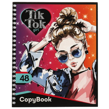 Тетрадь, 48 листов, гребень, диз 4, TIK TOK GIRL в кор.80шт