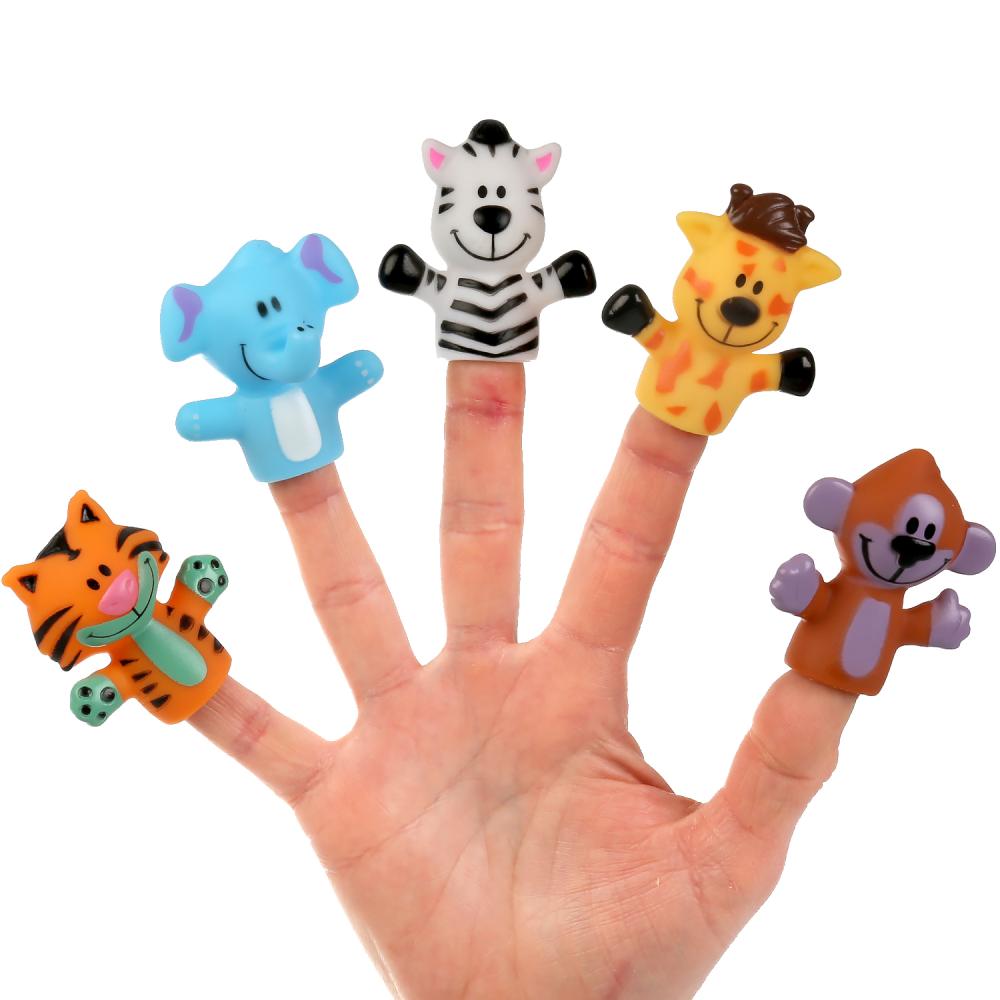 TLX-38-R Игрушка пластизоль для ванны пальчиковый театр зоопарк блистер КАПИТОШКА в кор.24шт