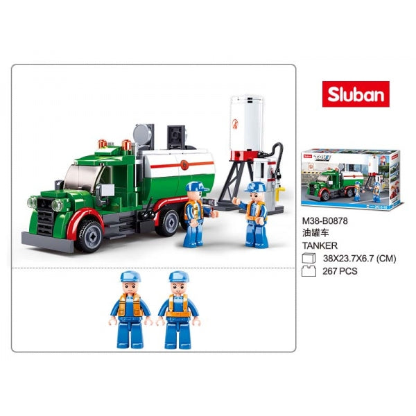 Конструктор пласт. машина, с фигурками и аксессуарами., 267дет. на русском. кор. в кор.16шт