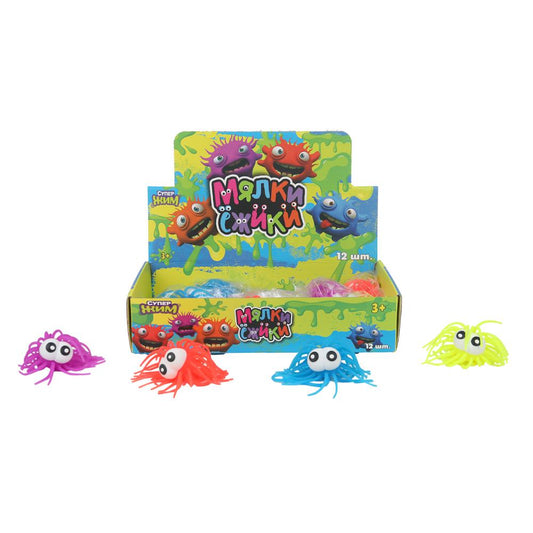 Игрушка ежик, пучеглазик, цвета в асс., дисплей Супер Жим уп-12шт в кор.12уп