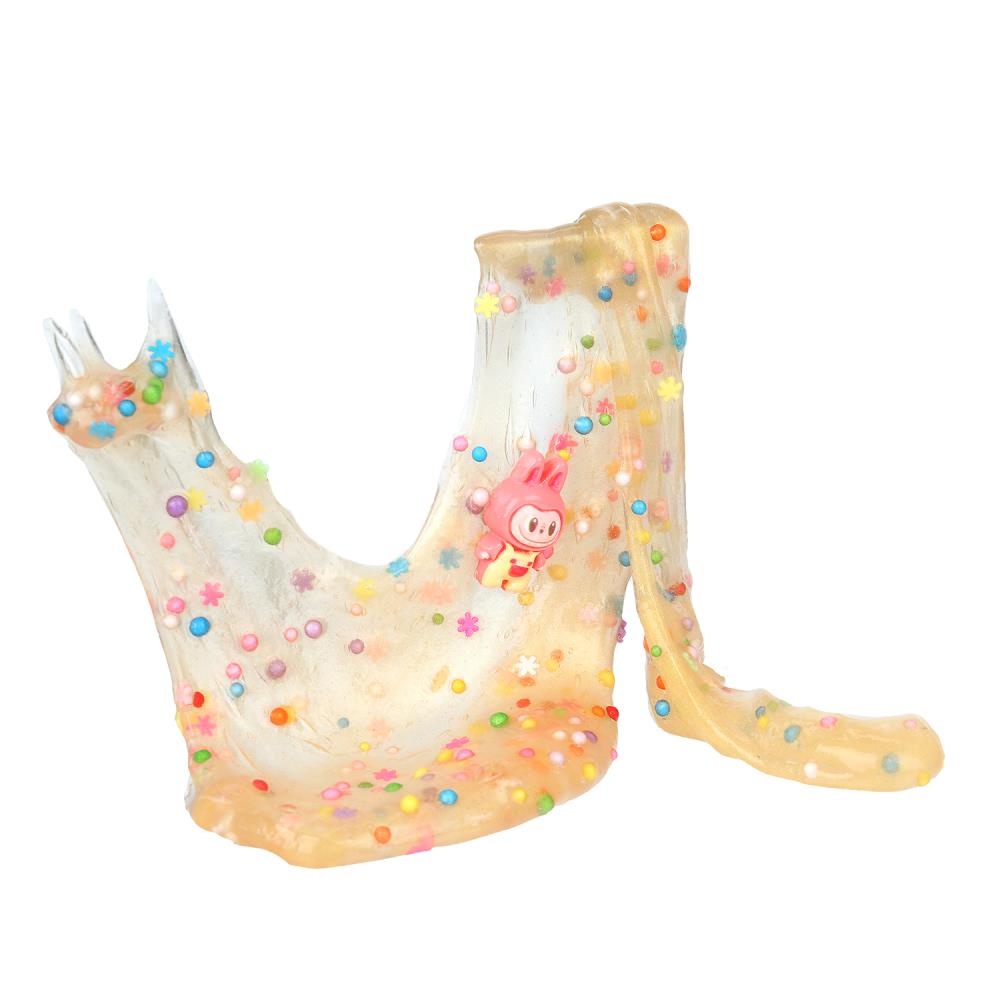 Игрушка слайм с игрушкой, шариками, блестками IQ Эксперимент в кор.2*90шт