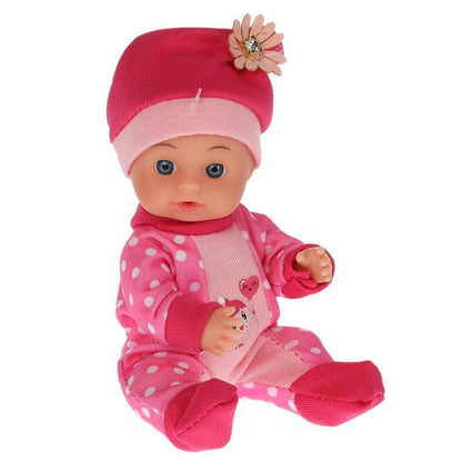 Пупс без озвучки МАЛЫШАРИКИ Нюшенька 15см, пьет и пишет, горшок, бутылочка КАРАПУЗ в кор.84шт