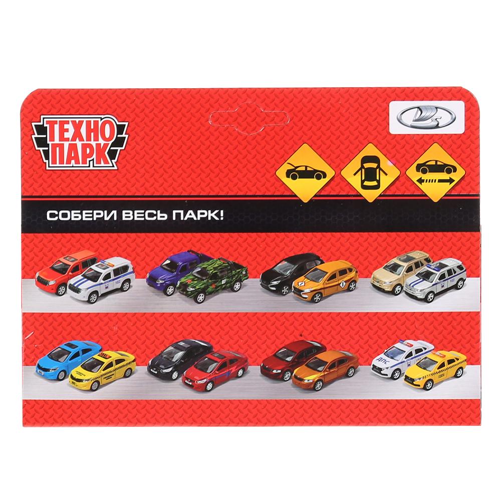 Машина металл ВАЗ-2104 ЖИГУЛИ длина 12 см, двери, багажник, инерц,красный, кор. Технопарк в кор.2*36шт