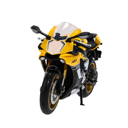 Модель металл yamaha yzf-r1 МОТОЦИКЛ, 17 см, вращающийся руль, подвеска Технопарк в кор.24шт