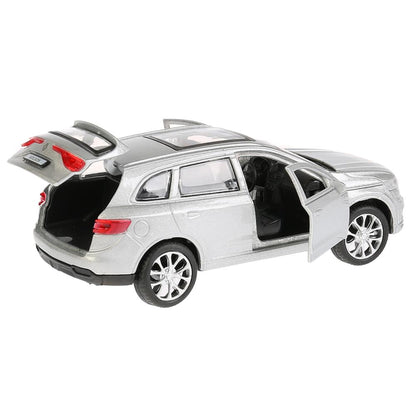 Машина металл RENAULT KOLEOS, 12см, открыв. двери, инерц, серебристый, в кор. Технопарк в кор.2*36шт
