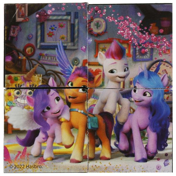 Набор кубиков "my Little Pony" (4 шт.) МОЙ МАЛЕНЬКИЙ ПОНИ настольные игры "УМНЫЕ ИГРЫ" в кор.80наб