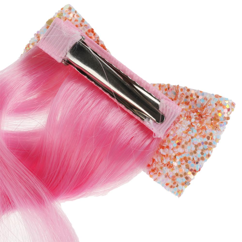 Аксесс д/девочек СКАЗОЧНЫЙ ПАТРУЛЬ прядь волос на заколке (фуксия/син) МИЛАЯ ЛЕДИ уп-10шт в cor.50up