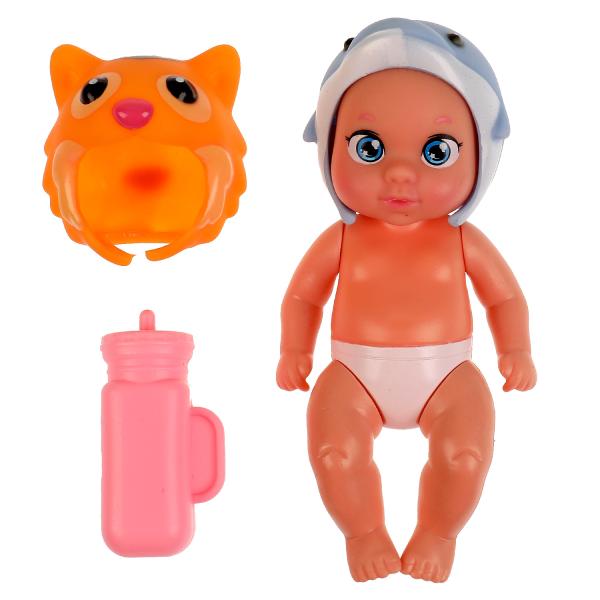 Пупс 13 см, твердое тело, акс, блист КАРАПУЗ в кор.30шт