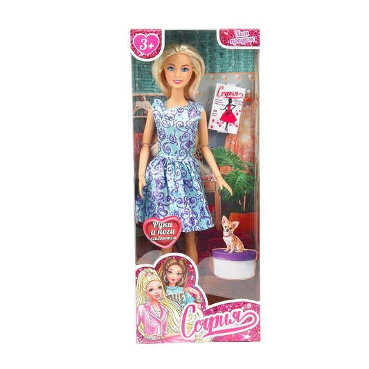 Кукла 29см София, руки и ноги сгиб., кор. КАРАПУЗ в кор.24шт