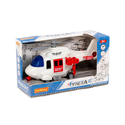 61809 Вертолёт - скорая помощь "Стрела" инерционный (со светом и звуком) (в коробке)